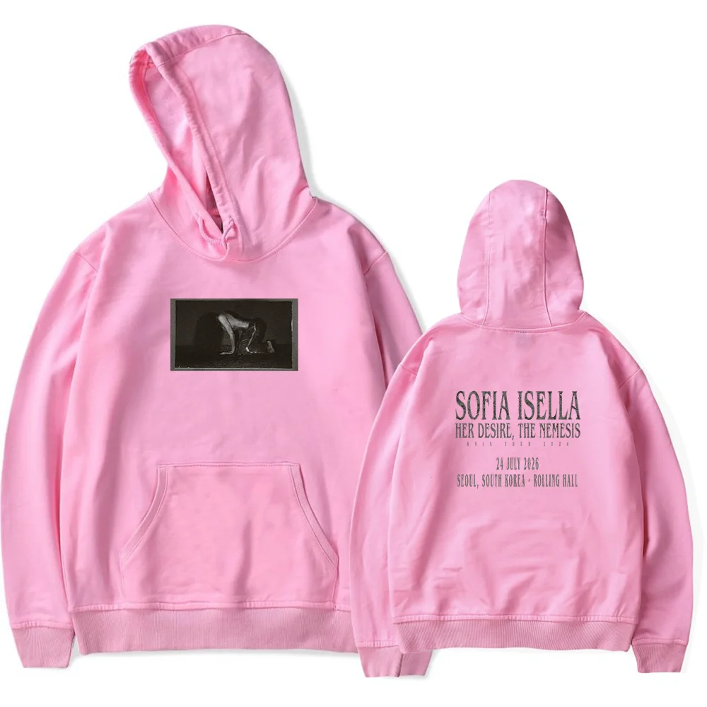 Sofia Isella Hoodie showing some iconic images related to this artist