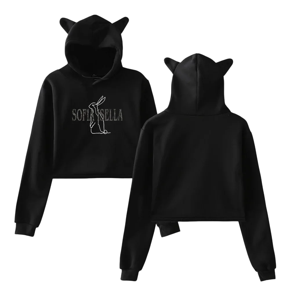 Sofia Isella Hoodie showing some iconic images related to this artist