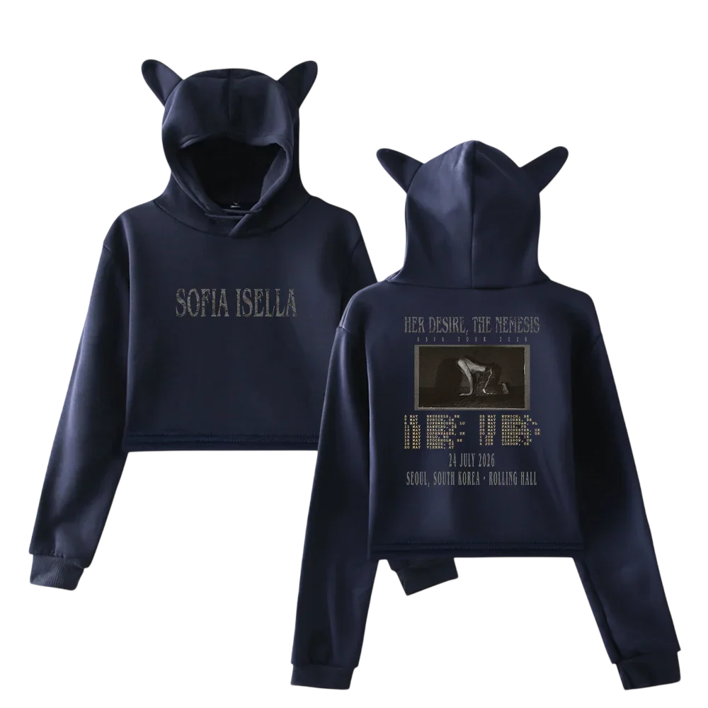 Sofia Isella Hoodie showing some iconic images related to this artist