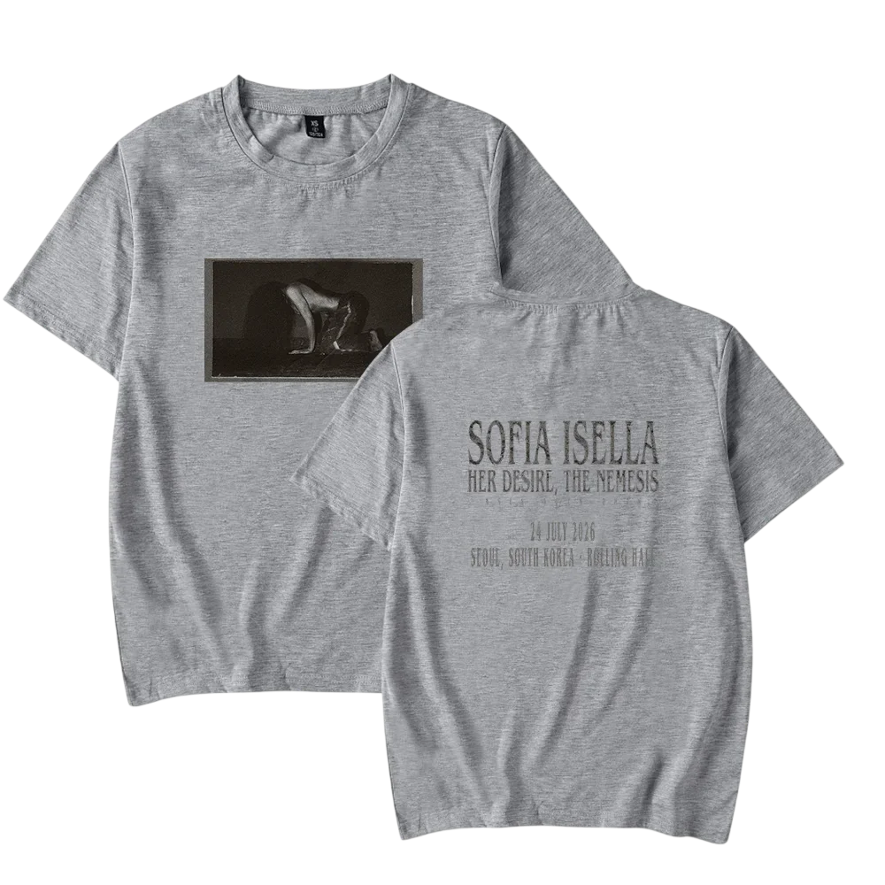 Sofia Isella T-Shirt where fandom imagery is visible